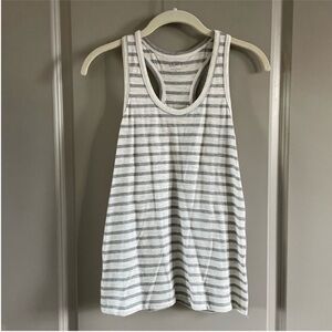 LOFT Gray Striped Women's Tank Top